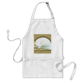 Katze auf Gold Box II Schürze