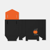 Katze auf Kürbis, Halloween Geschenkschachtel (Ungefaltet)