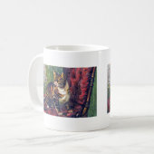 Katze auf Stuhl Kaffeetasse (Vorderseite Links)