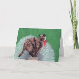 Katze auf Tree Weihnachtskarte Feiertagskarte