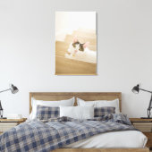 Katze auf Treppen Leinwanddruck (Insitu (Schlafzimmer))
