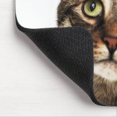Katze auf weißem Hintergrund 2 Mousepad (Ecke)
