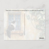 Katze auf Windows Postkreuz - Postkarte (Rückseite)
