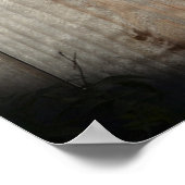 Katze auf Zaun (2) Plakat (Ecke)