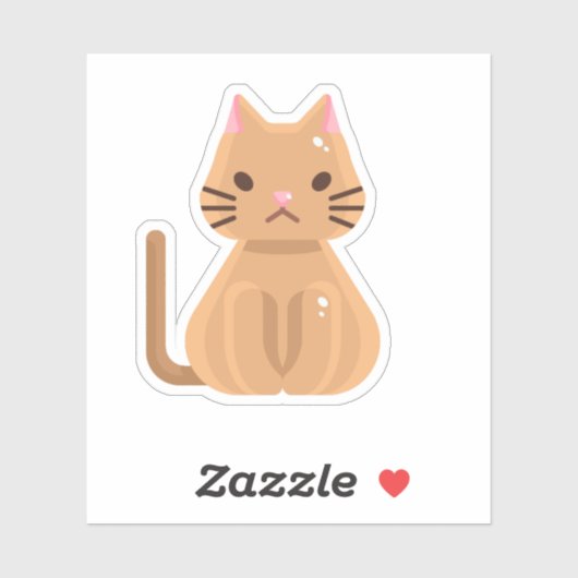 Katze Aufkleber (Blatt)