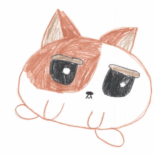 Katze Aufkleber (Vorderseite)