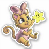 Katze Aufkleber (Vorderseite)