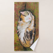 Katze, August Macke Badetuch Badehandtuch (Badehandtuch)