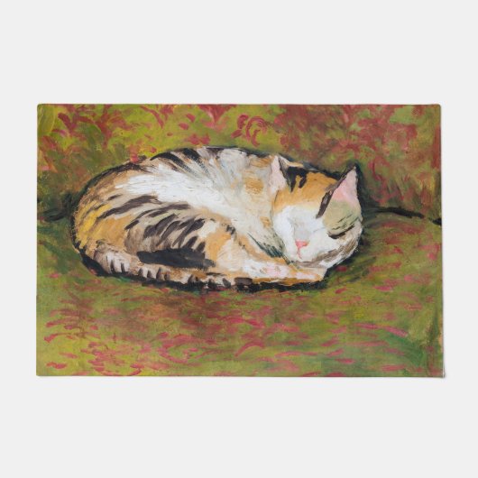 Katze, August Macke Doormat Fußmatte (Vorderseite)