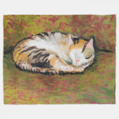Katze, August Macke Fleece Blanket (Vorderseite (Horizontal))