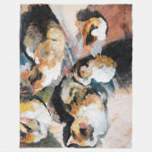 Katze, August Macke Fleecedecke (Vorderseite)