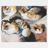 Katze, August Macke Fleecedecke (Vorderseite (Horizontal))