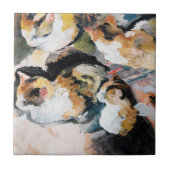 Katze, August Macke Fliese (Vorderseite)