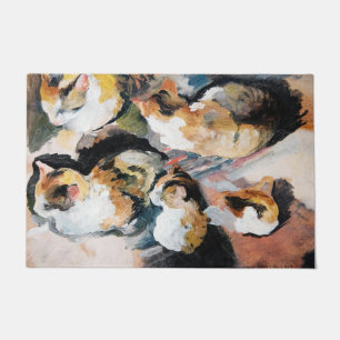 Katze, August Macke Fußmatte
