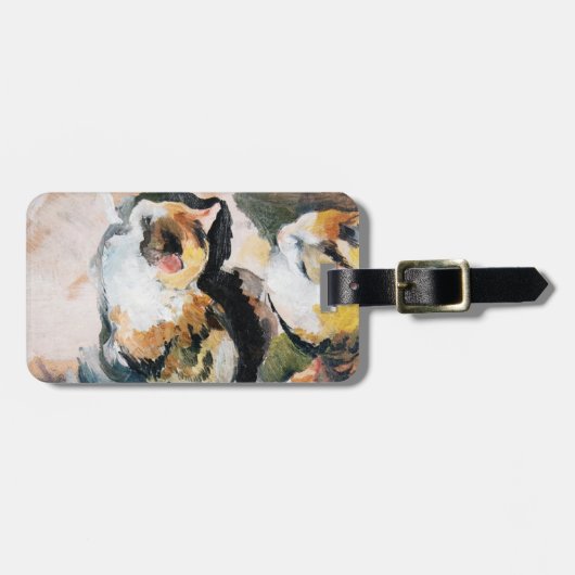 Katze, August Macke Gepäckanhänger (Vorderseite horizontal)