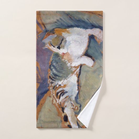 Katze, August Macke Handtuch (Handtuch)