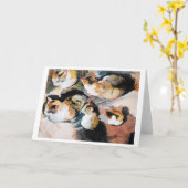 Katze, August Macke Karte (Gelbe Blume)