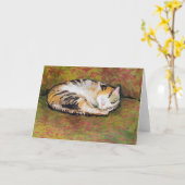Katze, August-Macke-Karte Karte (Gelbe Blume)