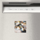 Katze, August Macke Magnet (In Situ (Geschirrspüler))