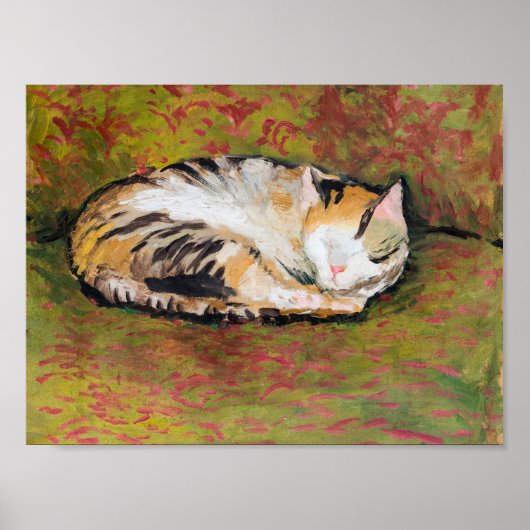 Katze, August Macke Poster (Vorne)
