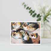 Katze, August Macke Postkarte (Stehend Vorderseite)