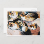 Katze, August Macke Postkarte (Vorne/Hinten)