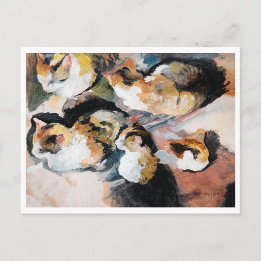 Katze, August Macke Postkarte (Vorderseite)