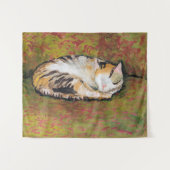 Katze, August-Macke-Tapestry Wandteppich (Vorderseite (Horizontal))