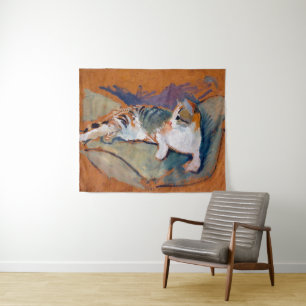 Katze, August-Macke-Tapestry Wandteppich