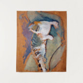 Katze, August-Macke-Tapestry Wandteppich (Vorderseite)