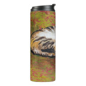 Katze, August Macke Thermal Tumbler Thermosbecher (Nach links gedreht)