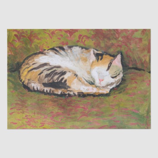 Katze, August-Macke-Tissue Seidenpapier (Vorderseite)