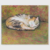 Katze, August Macke Wrapping Paper Geschenkpapier (Flach)