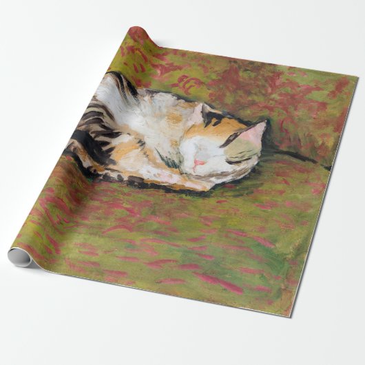 Katze, August Macke Wrapping Paper Geschenkpapier (Ungerollt)