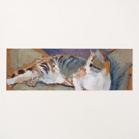 Katze, August Macke Yoga Mat Yogamatte (Vorderseite (Horizontal))