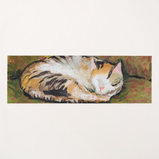 Katze, August Macke Yoga Mat Yogamatte (Vorderseite (Horizontal))