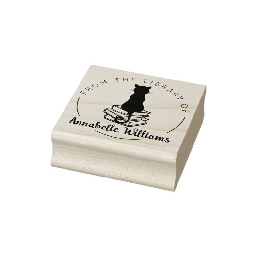 Katze aus der Bibliothek des Buches Gummistempel (Stempel)