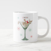 Katze aus Martini-Glas Jumbo-Tasse (Rechts)