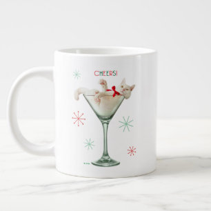 Katze aus Martini-Glas Jumbo-Tasse