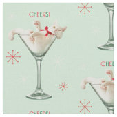 Katze aus Martini-Glas Stoff (Nahaufnahme)