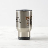 Katze außerhalb der Kasten-Tasse Reisebecher (Mittel)