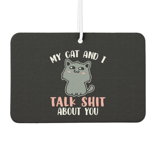 Katze Autolufterfrischer (Vorderseite)