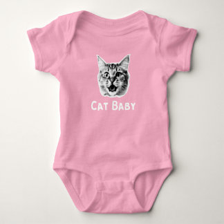 Katze Baby Retro Strampler