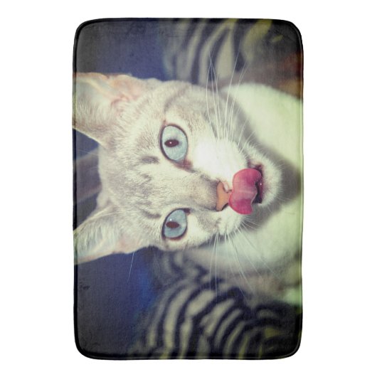 Katze Badematte (Vorderseite Vertikal)