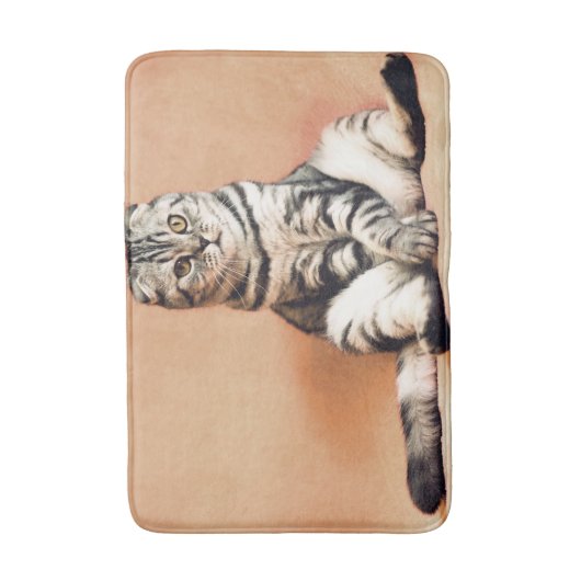 Katze Badematte (Vorderseite Vertikal)