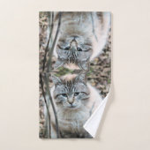 Katze Badhandtuch Set (Handtuch)
