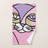 Katze Badhandtuch Set (Handtuch)