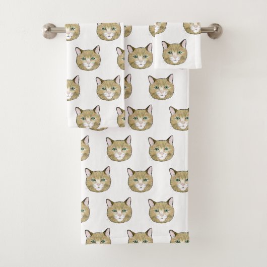 Katze Badhandtuch Set (Insitu)