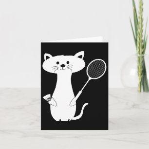 Katze Badminton Shuttle für Männer Frauen Kinder Karte