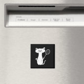 Katze Badminton Shuttle für Männer Frauen Kinder Magnet (In Situ (Geschirrspüler))